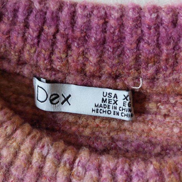 Dex  Space Dyed Button Detail Sweater Women's XL. - Picture 4 of 7